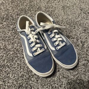 Blue and White Vans